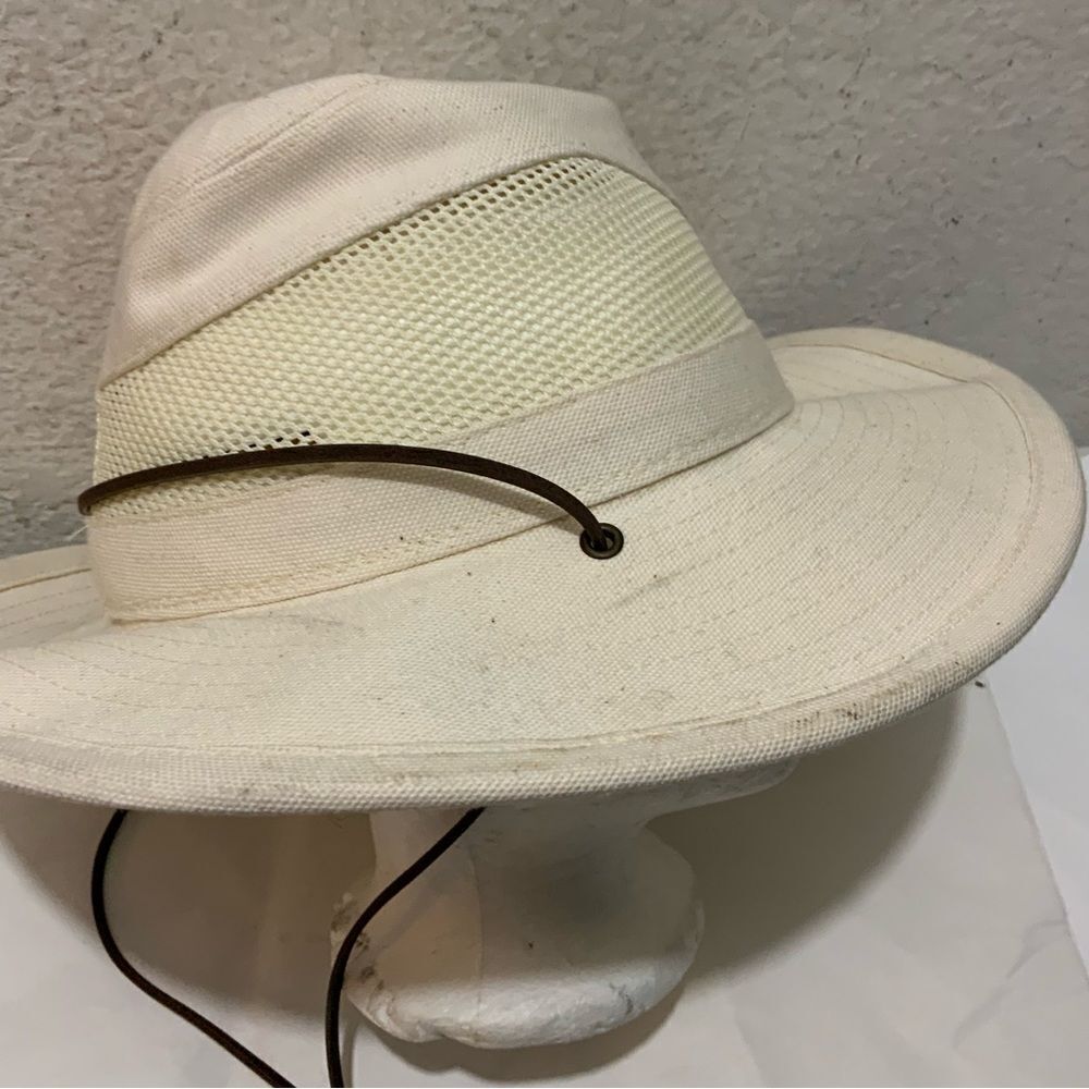 Herschel Hat Company H1H Vented Mesh Safari Hat Drawstring See Pics Size Small